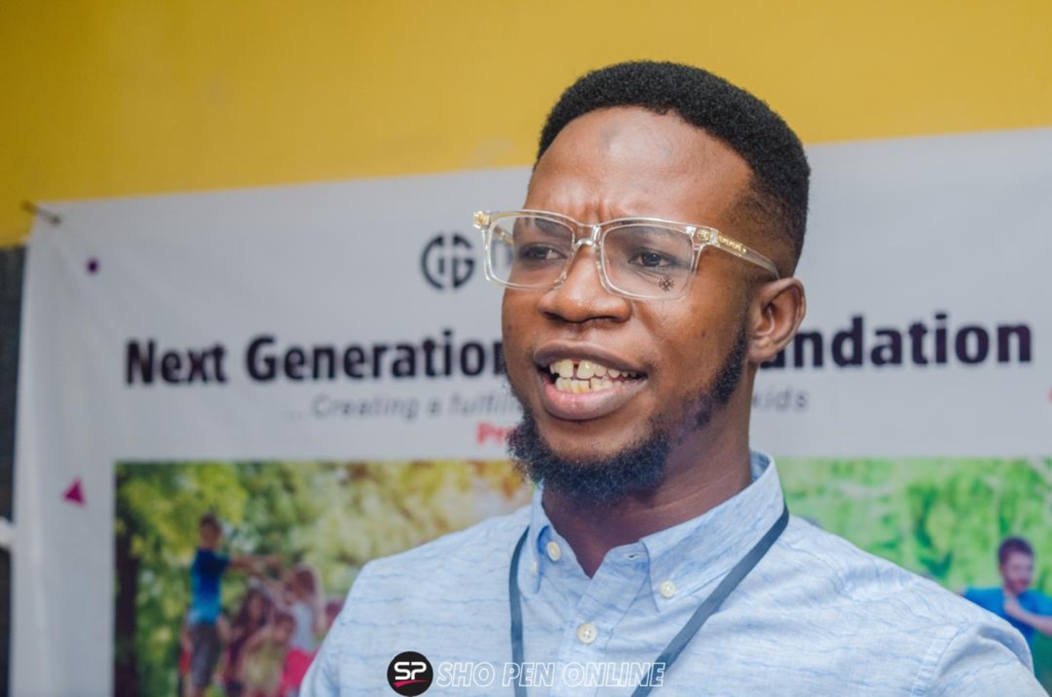 Speaking at a Next Generation Foundation event