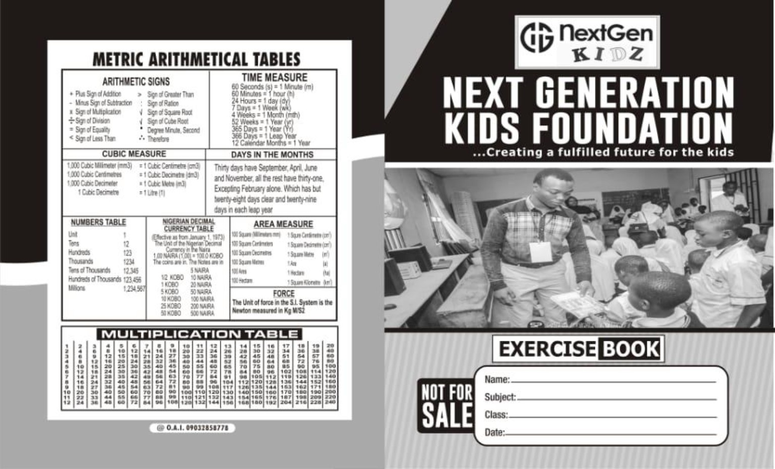 Next Generation Foundation printed materials