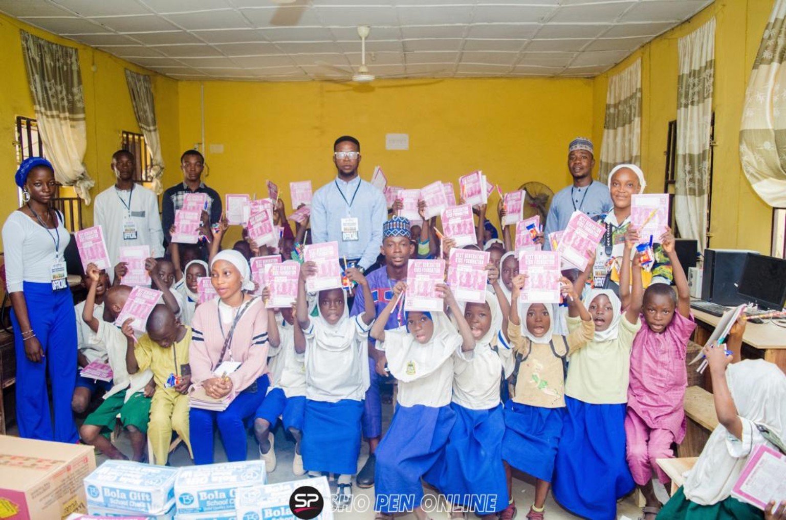 Group photograph at a community programme